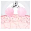 PPENGYYANHODSHIOP 100% Rose Quartz Jade Roller Facial Face-Lift Skin Thin Chin Neck,Silver,1PC view 4