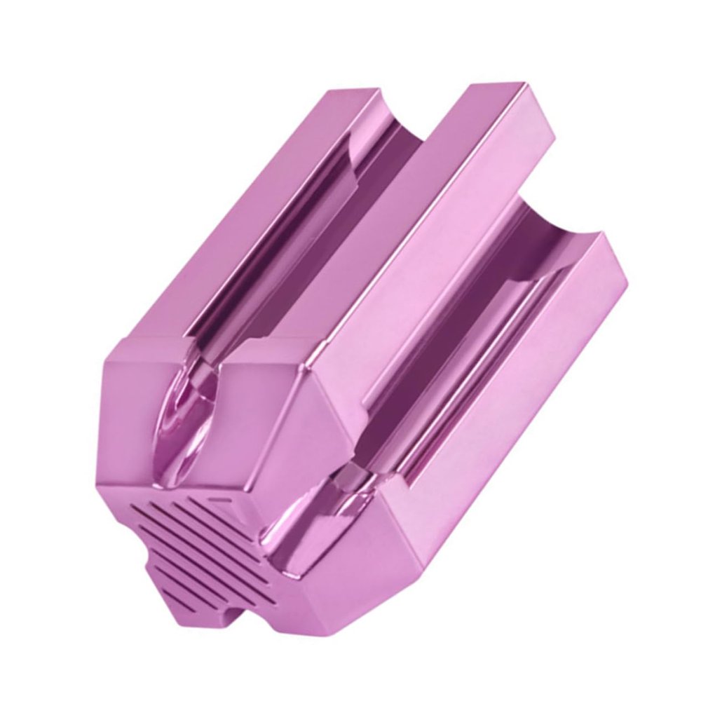 DECHOUS Eyeliner Pencil Sharpener Tool Multifunctional Eyebrow Pencil Sharpening Aid with Styles Compact and Lightweight Cosmetic Supplies for Easy Storage and Travel Rose Pink