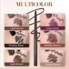 ehnoge Eyeliner Pencil Waterproof Duo Sharpenable Eye Pencil, Long-Lasting Smudge-Proof 2 in 1 Eye Pencils, Smooth Application Eye Liner No Fading Eyeliner Pencils for Daily Makeup (Gold Brown) view 4