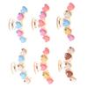 KAILIKETIY 6Pcs Heart Shape Hair Claw Clips for Long Accessories Jumbo Clips for Cooking Working and Everyday Use view 1