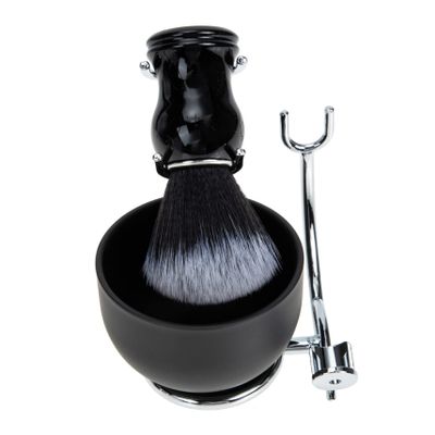 Healeved Professional Shaving Brush and Bowl Kit for Men Iron Alloy Holder Multifunctional Shave Brush Set for Daily Grooming and Facial Care