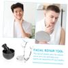 Healeved Professional Shaving Brush and Bowl Kit for Men Iron Alloy Holder Multifunctional Shave Brush Set for Daily Grooming and Facial Care view 3
