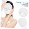 DECHOUS 2Pcs Coral Fleece Compressing Facial Towel for Hot Cold Therapy Soft Mask Towels for Spa Home Use Gentle Face Care Masks for Women view 4