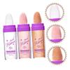 DECOMELODY 3Pcs Face Highlighter Powder Shimmering Makeup Highlighter with Pearl Peach and Shades Versatile Glitter for Cheekbones Under Eye for Women view 3