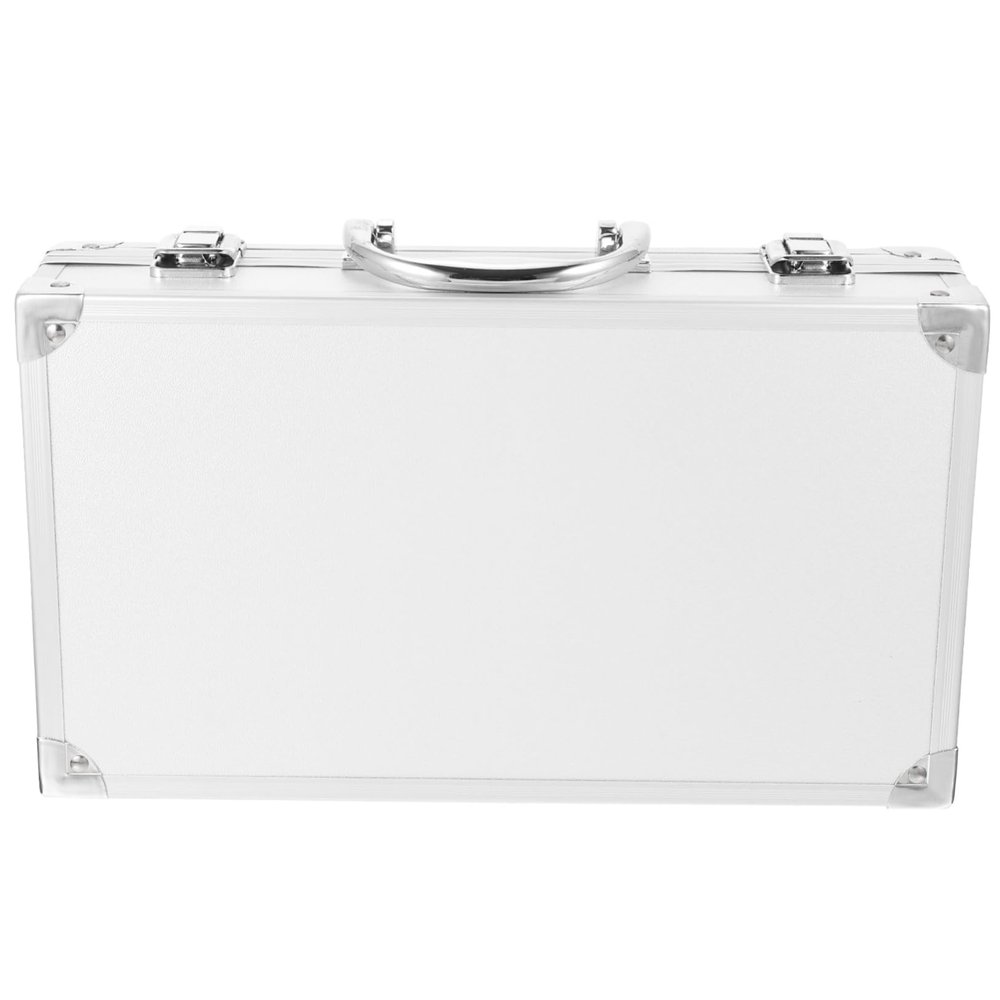BAZEITFLOW Portable Aluminum Alloy Storage Box Multi Functional Medicine Cosmetic Carrying Case with Handle for Home School Garage More Durable Sturdy Emergency Kit Box