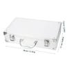 BAZEITFLOW Portable Aluminum Alloy Storage Box Multi Functional Medicine Cosmetic Carrying Case with Handle for Home School Garage More Durable Sturdy Emergency Kit Box view 2