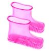 DECHOUS 1Pair Portable Foot Bath Shoes for Soaking Durable High Capacity Massage Boots for Home Use Suitable for Relaxation and Acupressure for Elders Rose Red view 1
