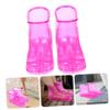 DECHOUS 1Pair Portable Foot Bath Shoes for Soaking Durable High Capacity Massage Boots for Home Use Suitable for Relaxation and Acupressure for Elders Rose Red view 2