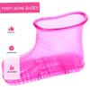 DECHOUS 1Pair Portable Foot Bath Shoes for Soaking Durable High Capacity Massage Boots for Home Use Suitable for Relaxation and Acupressure for Elders Rose Red view 4