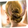 DECHOUS Wooden Fork for Women  2-Piece Bun Hair Stick Set Elegant Updo Hair Accessories view 4