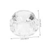 Crystal Nail Liquid Bowl with Lid, Glass Mixing Cup for Manicure view 2