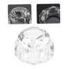 Crystal Nail Liquid Bowl with Lid, Glass Mixing Cup for Manicure view 3