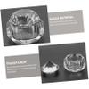 Crystal Nail Liquid Bowl with Lid, Glass Mixing Cup for Manicure view 4