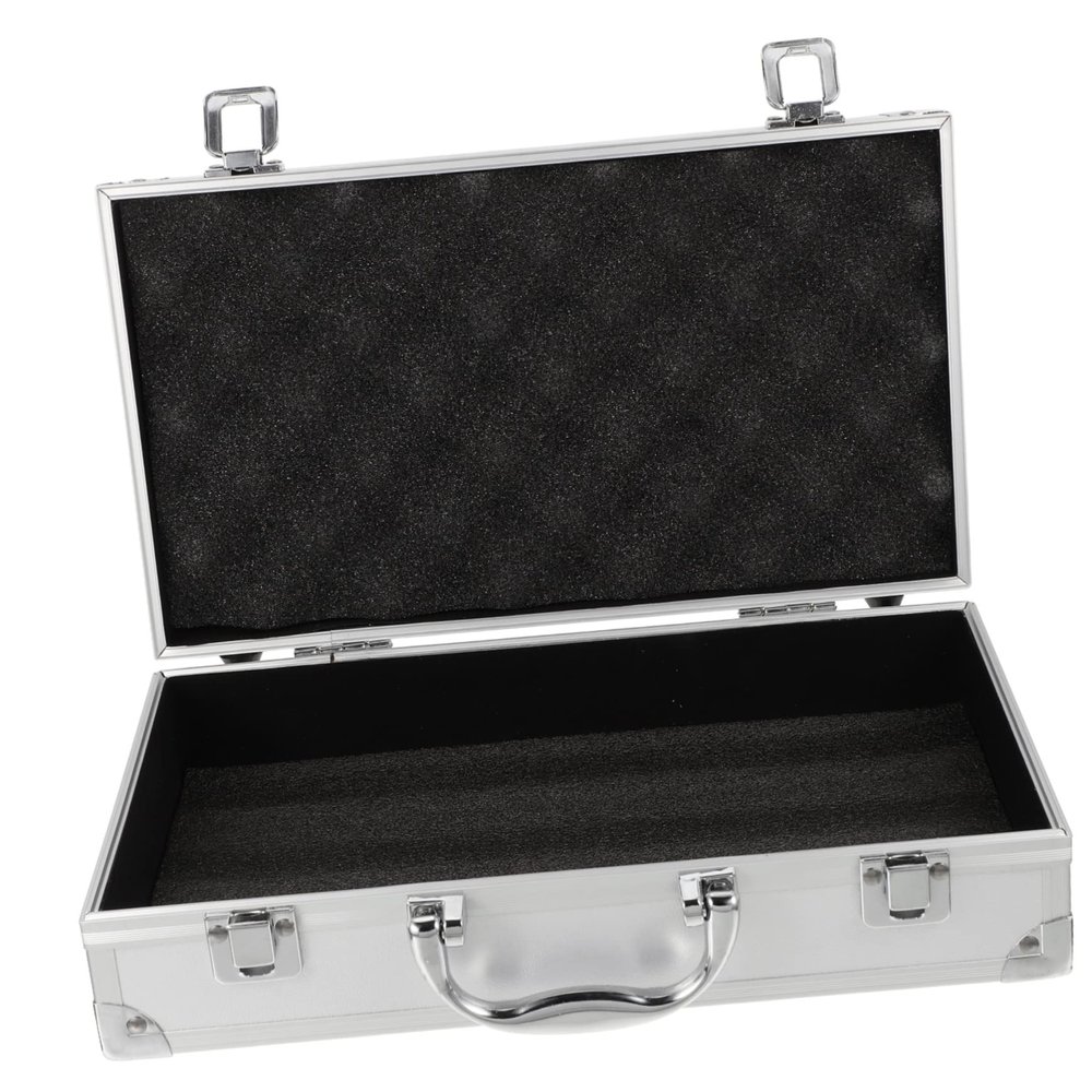 TEHAUX Aluminum Tool Box Lock Multifunctional Portable Medicine Case Hard Storage Box for Tools and Makeup 1-Piece Heavy-Duty Organizer