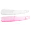 CTIRCHIU 2Pcs Handle Grip Nail Brush Cleaner Durable Plastic Nail Dust Scrubbing Brush with Comfortable Handle for Manicure Pedicure and Nail Art Cleaning Sturdy and Skin Friendly view 1