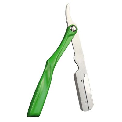 MERRYHAPY Stainless Steel Folding Razor Blade Holder for Manual Shaving Convenient Razor Blade Holder for Daily Use Professional Shaver Supply for Men