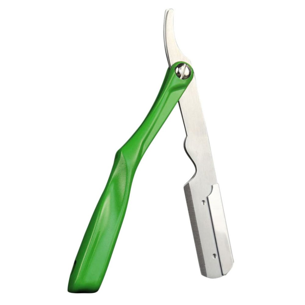 MERRYHAPY Stainless Steel Folding Razor Blade Holder for Manual Shaving Convenient Razor Blade Holder for Daily Use Professional Shaver Supply for Men