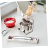 MUCKLILY 1Set Beard Shaving Brush Men Ergonomic Design with Stand Foaming Bowl Durable Nylon Brush for Comfortable Grooming Barber Shop Male Shaving Kit view 2