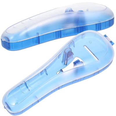 KAILIKETIY 2pcs Razor Storage Box Set Portable Travel Shaver Protective Case for Manual Razors Sturdy Plastic Storage Container