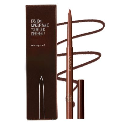 ehnoge Eyeliner Pencil Waterproof Duo Sharpenable Eye Pencil, Long-Lasting Smudge-Proof 2 in 1 Eye Pencils, Smooth Application Eye Liner No Fading Eyeliner Pencils for Daily Makeup (Red Bronze)