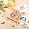 100PCS Small Alligator Clips for Crafts, 24mm Mini Hair Clips, Bulk DIY Hairpins for Bow Making, Silver Metal Hair Bow Clips, Hairdressing Salon Hair Grip for Women Girl view 3