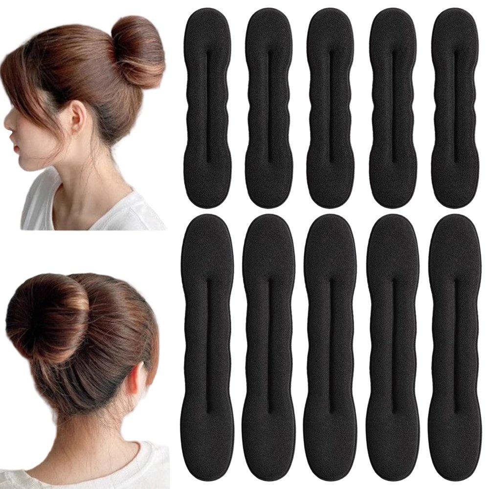 10PCS Hair Bun Maker, 7 Inch  9 Inch Hair Donuts for Buns, Easy to Use Curler Bun Clips for Women