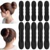 10PCS Hair Bun Maker, 7 Inch  9 Inch Hair Donuts for Buns, Easy to Use Curler Bun Clips for Women view 1