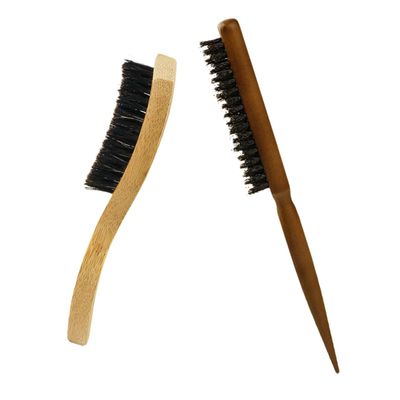 OATIPHO 1Set Men's Beard Grooming Brush Boar Bristle with Handle Essential Beard Care Tool for Shaving Hairdressing for Barbers and Home Use
