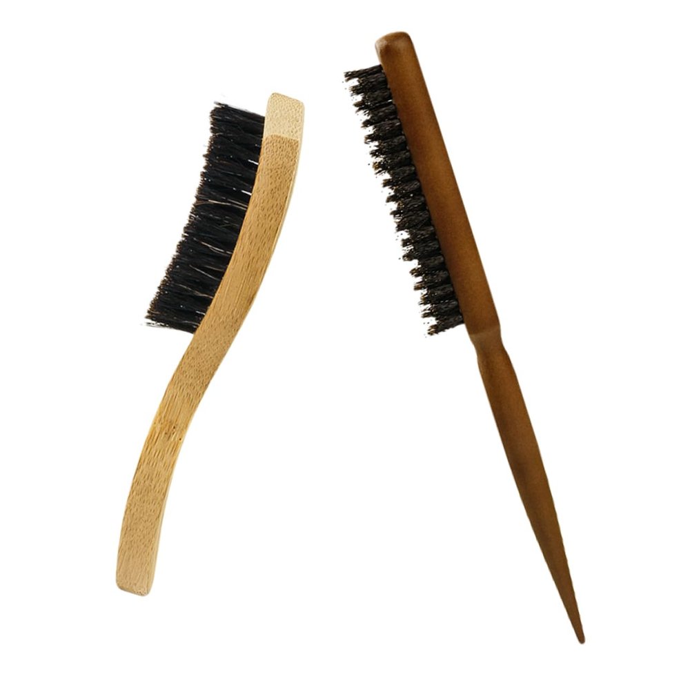 OATIPHO 1Set Men's Beard Grooming Brush Boar Bristle with Handle Essential Beard Care Tool for Shaving Hairdressing for Barbers and Home Use