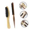 OATIPHO 1Set Men's Beard Grooming Brush Boar Bristle with Handle Essential Beard Care Tool for Shaving Hairdressing for Barbers and Home Use view 2