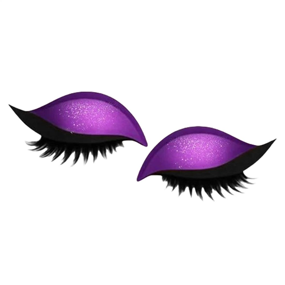 2-in-1 Reusable Eyeshadow & Eyelash Makeup Stickers, Lazy Eye Shadow Eyelash Patch | Makeup Stencils Sticker For All Eye Shapes, 2 Pairs