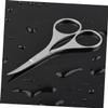 Ipetboom 1Pc Stainless Steel Nose Hair Scissors and Eyebrow Trimmer Professional Silver Hair Cutter with Rounded for Precise Trimming and view 2