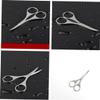 Ipetboom 1Pc Stainless Steel Nose Hair Scissors and Eyebrow Trimmer Professional Silver Hair Cutter with Rounded for Precise Trimming and view 4