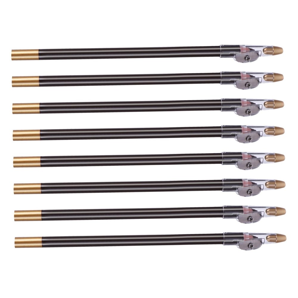 Beaupretty 2-in-1 Waterproof Eyebrow Pencil with Sharpener 8-Piece Set Easy to Apply for Skin Types for Professional Makeup