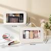 2Pcs Clear Makeup Bag for Women, Large Clear Toiletry Bag with Zipper Travel Cosmetic Case Portable Waterproof Makeup Pouch for Traveling Car Organizers Diaper Bag Organizer Pouches (Dual White) view 4