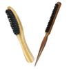 GANAZONO 1Set Men's Beard Grooming Brush Ergonomic Handle Boar Bristle Brush for Beard Styling Neck Cleaning for Barbershop and Home Use view 1