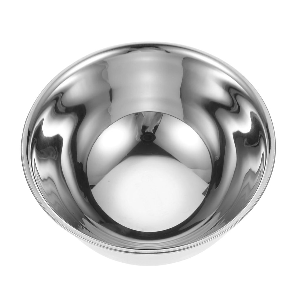 Ipetboom Stainless Steel Shaving Bowl Durable Soap Foaming Bowl for Wet Shaving for Home Barber Use Resistant and Safe Design for Men's Grooming