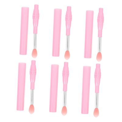 BATHVEVE 6Pcs Silicone Lip Brush Set Lipstick Applicator with Cover Portable Makeup Tool for Lip Gloss and Lipstick Application for Friends and Loved Ones