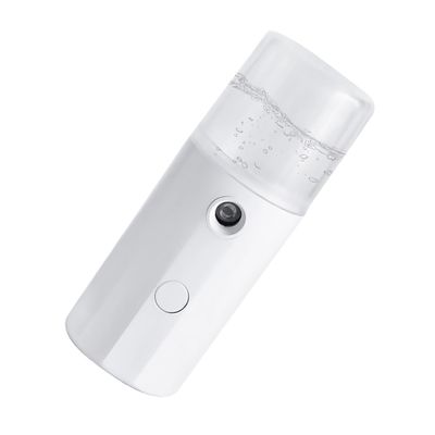 KAILIKETIY 1Pc USB Rechargeable Nano Facial Mister Sprayer Cool Mist Hydration Device for Soothing Skin Mineral Water Portable Beauty Tool White
