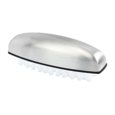 Beaupretty Stainless Steel Nail Cleaning Brush Set for Women 2-Piece Kitchen Hand Washing Tool Sturdy Nylon Bristles for Effective Nail Scrubbing and Manicure