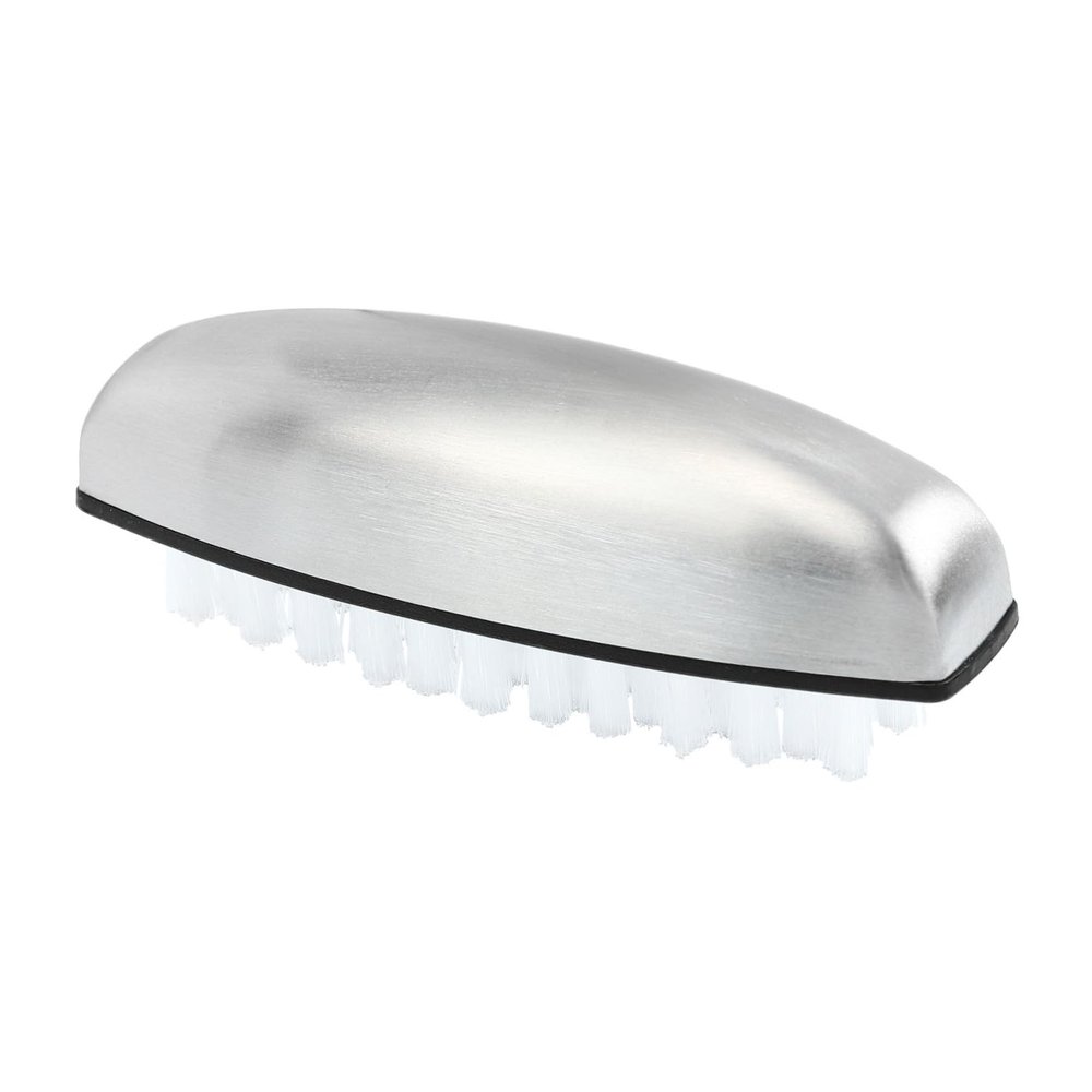 Beaupretty Stainless Steel Nail Cleaning Brush Set for Women 2-Piece Kitchen Hand Washing Tool Sturdy Nylon Bristles for Effective Nail Scrubbing and Manicure