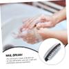 Beaupretty Stainless Steel Nail Cleaning Brush Set for Women 2-Piece Kitchen Hand Washing Tool Sturdy Nylon Bristles for Effective Nail Scrubbing and Manicure view 2