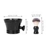 Beavorty 1Set Shaving Brush Set with Foaming Bowl Men's Grooming Kit for Quick Lathering Comfortable Shaving Experience for Fathers Friends Nylon Brush Plastic Soap Bowl view 2
