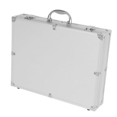 ETHZZLE Multi Purpose Aluminum Alloy Tool Box Portable Travel Storage Case for Medicine Makeup and Accessories Lightweight Design with Handle and Soft Interior