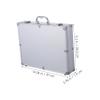 ETHZZLE Multi Purpose Aluminum Alloy Tool Box Portable Travel Storage Case for Medicine Makeup and Accessories Lightweight Design with Handle and Soft Interior view 2