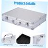 ETHZZLE Multi Purpose Aluminum Alloy Tool Box Portable Travel Storage Case for Medicine Makeup and Accessories Lightweight Design with Handle and Soft Interior view 3