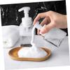 Cabilock 2 Pcs 400ml Foaming Pump Dispenser Bottle for Hand Soap and Makeup Refillable Bubble Maker Containers for Cosmetics White view 2