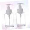 Cabilock 2 Pcs 400ml Foaming Pump Dispenser Bottle for Hand Soap and Makeup Refillable Bubble Maker Containers for Cosmetics White view 3