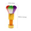 GALPADA Colorful Soft Bristle Nail Dust Brush Rhinestone Handle Portable Nail Cleaner for Manicure Supplies and Powder Cleaning view 3