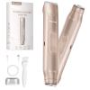 Akunbem Bikini Trimmer for Women - 2 in 1 Electric Razors for Women - Dual Head Electric Shaver - IPX7 Waterproof Wet & Dry Use Body Hair Trimmer and Facial Hair Remover for Bikini Underarm Leg Arm view 1